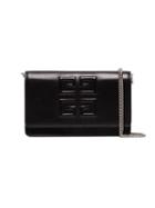 Givenchy Black Logo Embossed Small Leather Bag
