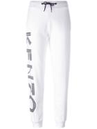 Kenzo Logo Print Track Pants, Women's, Size: Large, White, Cotton