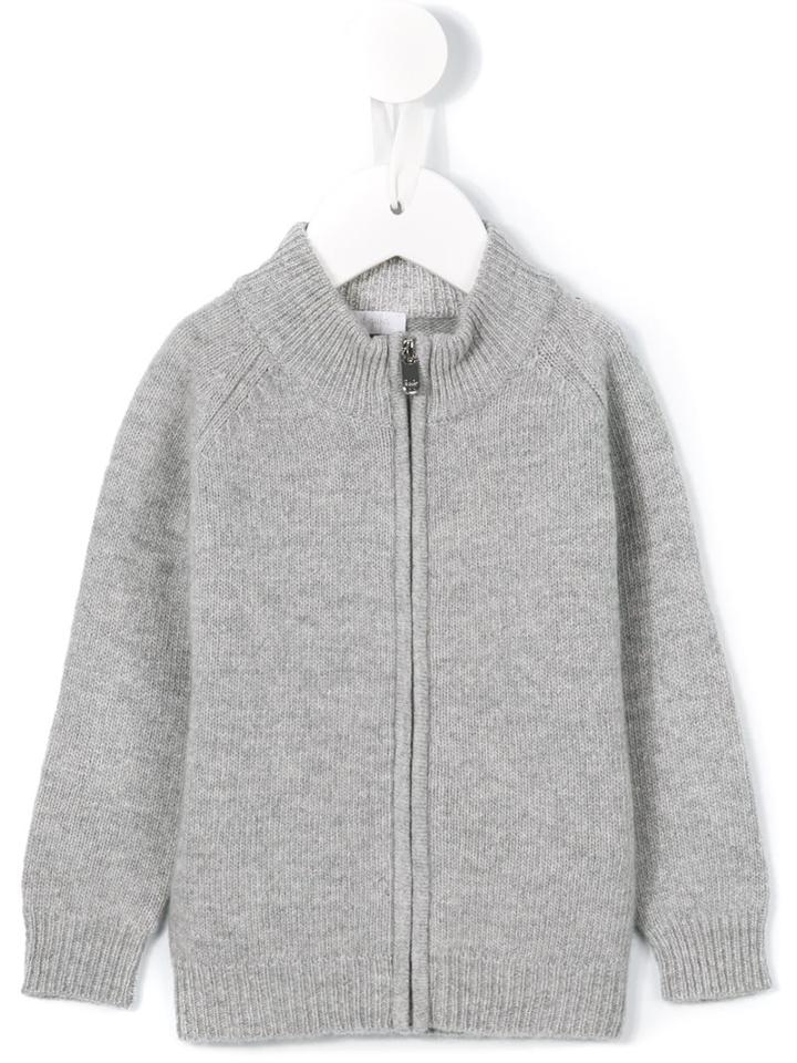 Il Gufo - Zipped Jumper - Kids - Virgin Wool - 9 Mth, Grey