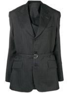 Junya Watanabe Oversized Striped Blazer - Grey