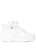Pierre Hardy Chunky Sole Sneakers - White