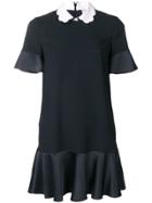 Red Valentino White Collar Dress - Black