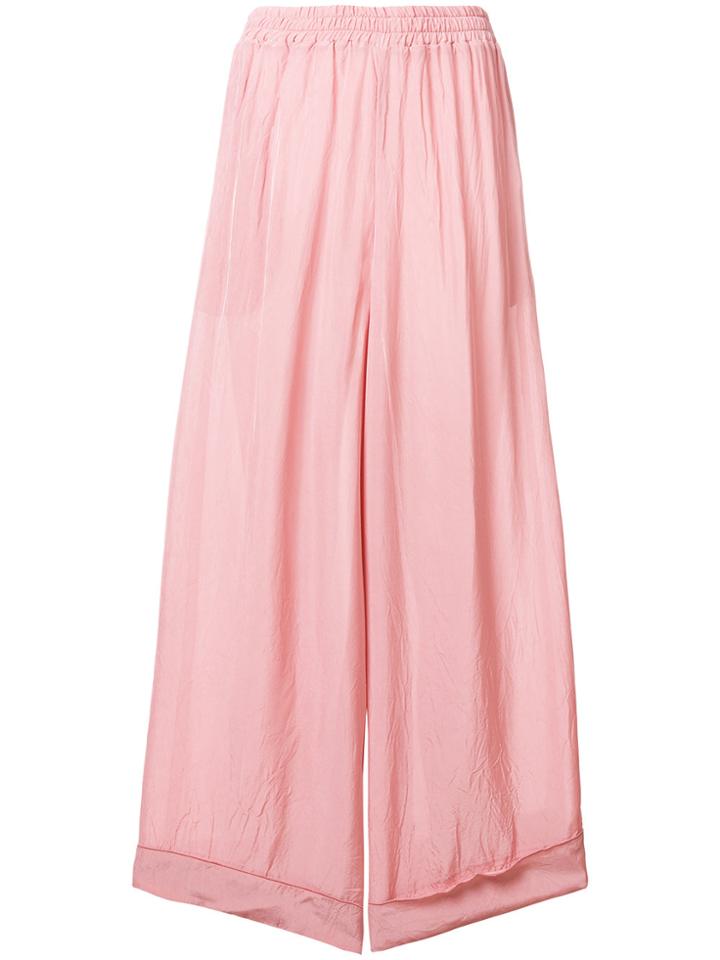 Sara Lanzi Palazzo Trousers - Pink & Purple