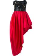 Boutique Moschino Strapless Asymmetric Dress