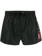 Diesel Logo Swim Shorts - Black