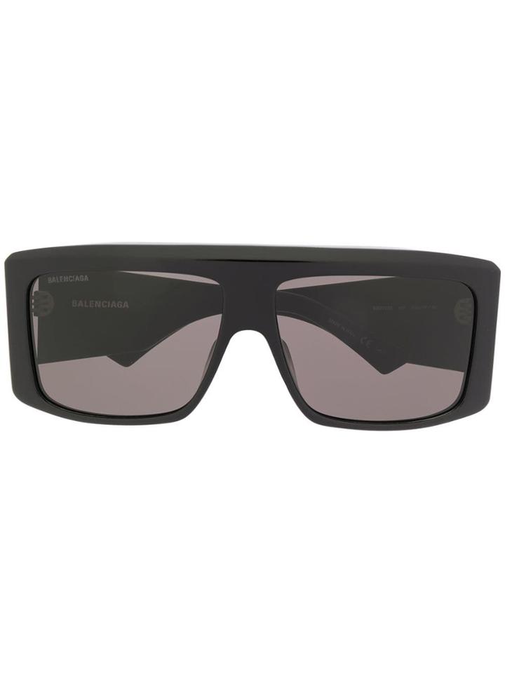 Balenciaga Eyewear Oversized Square Sunglasses - Black