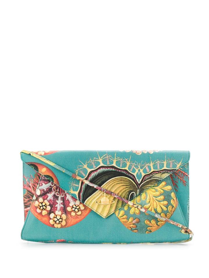 Vivienne Westwood Pre-owned Printed Clutch - Blue