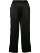 Nili Lotan High Waisted Cropped Trousers - Black