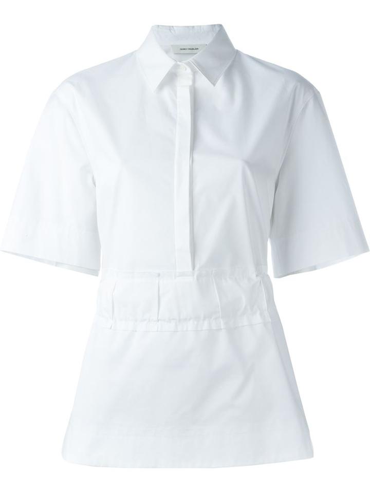 Cédric Charlier Ruffled Back Bow Shirt