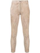 Arma Slim-fit Cropped Trousers - Nude & Neutrals