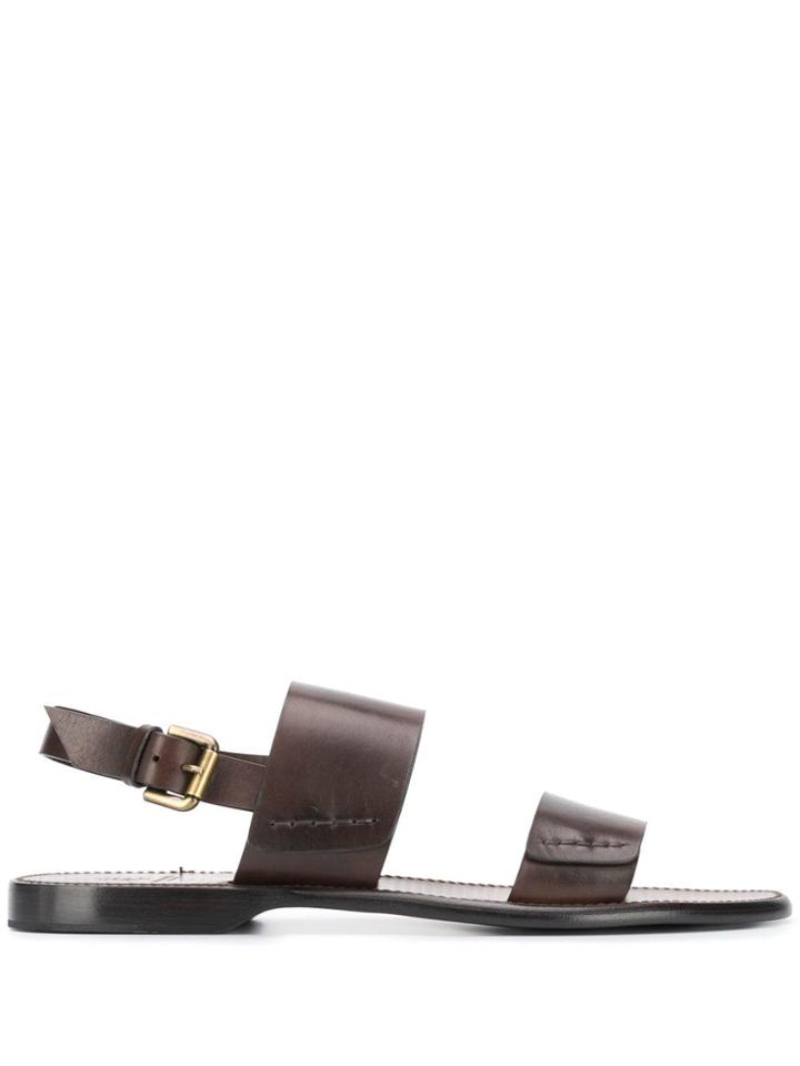 Silvano Sassetti Slingback Sandals - Brown
