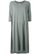 Labo Art Shift Midi Dress, Women's, Size: 1, Grey, Cotton/spandex/elastane
