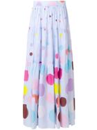 Michel Klein Dots Maxi Skirt - Blue