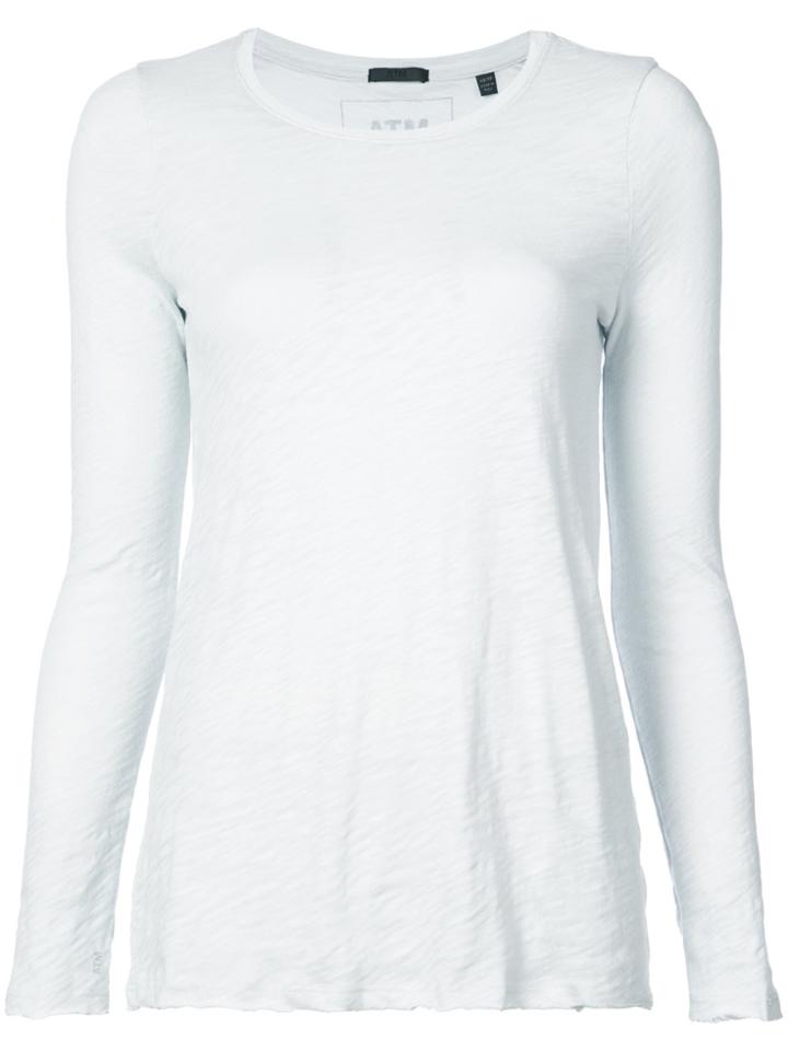 Atm Anthony Thomas Melillo Long-sleeved T-shirt - Blue