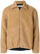 Marni - Shearling Bomber Jacket - Men - Cotton/polyester/wool - 50, Brown, Cotton/polyester/wool