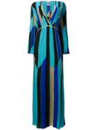 M Missoni Printed Knit Maxi Dress - Blue