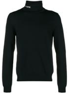 Valentino Logo Turtleneck Sweater - Black