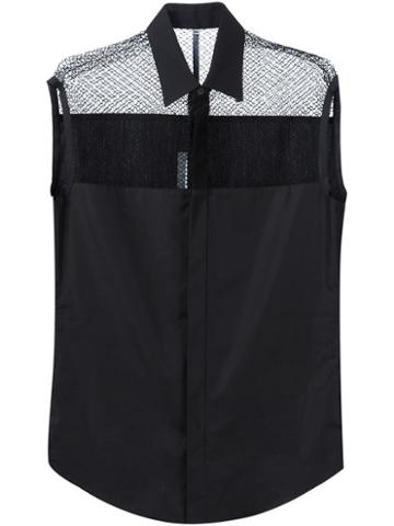 Todd Lynn Lace Shoulder Sleeveless Shirt