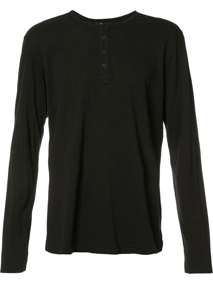 Paige Half Button T-shirt, Men's, Size: Xxl, Black, Cotton