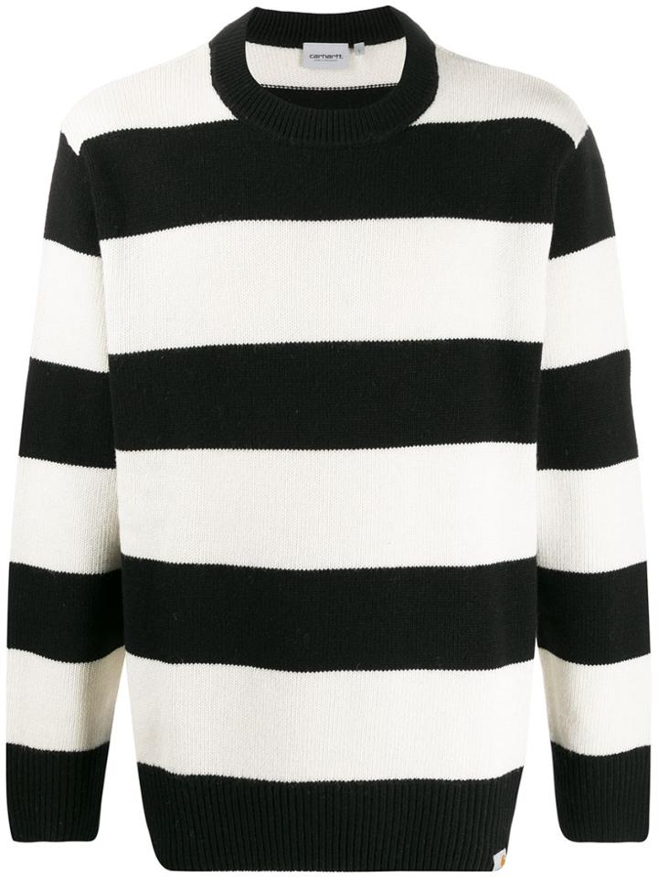Carhartt Wip Stripe Pattern Knitted Jumper - Black