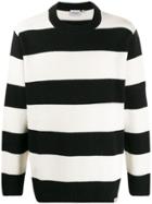 Carhartt Wip Stripe Pattern Knitted Jumper - Black