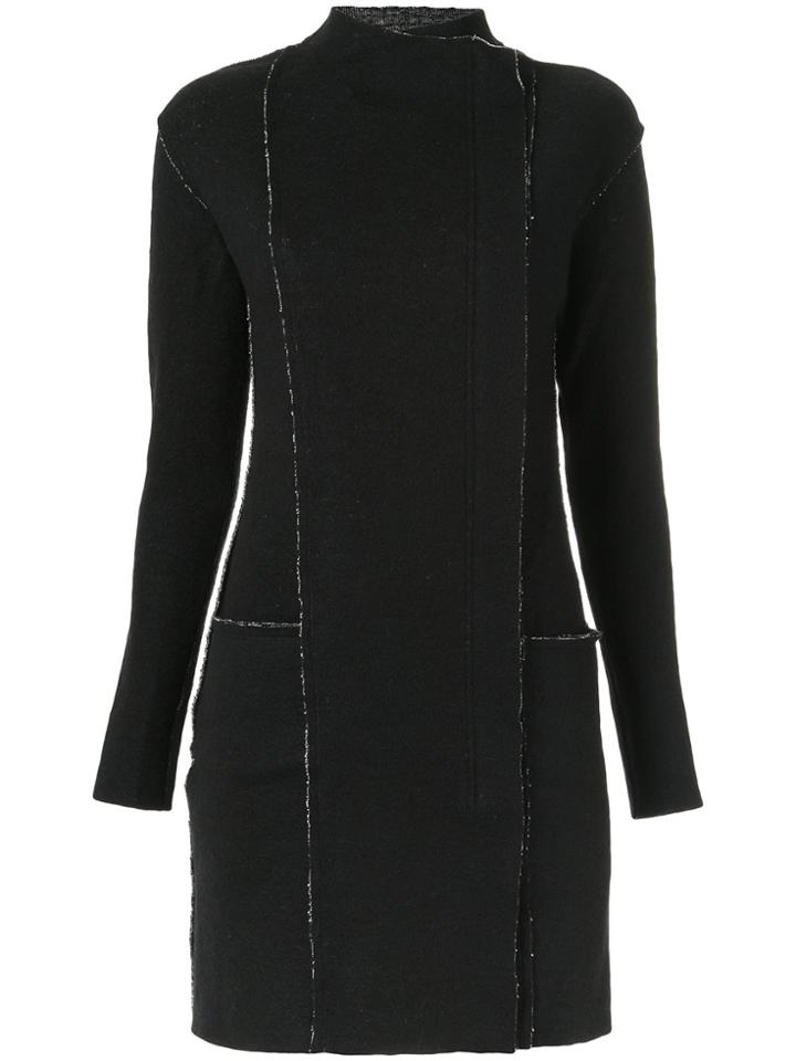 Uma Raquel Davidowicz Panelled Coat - Black