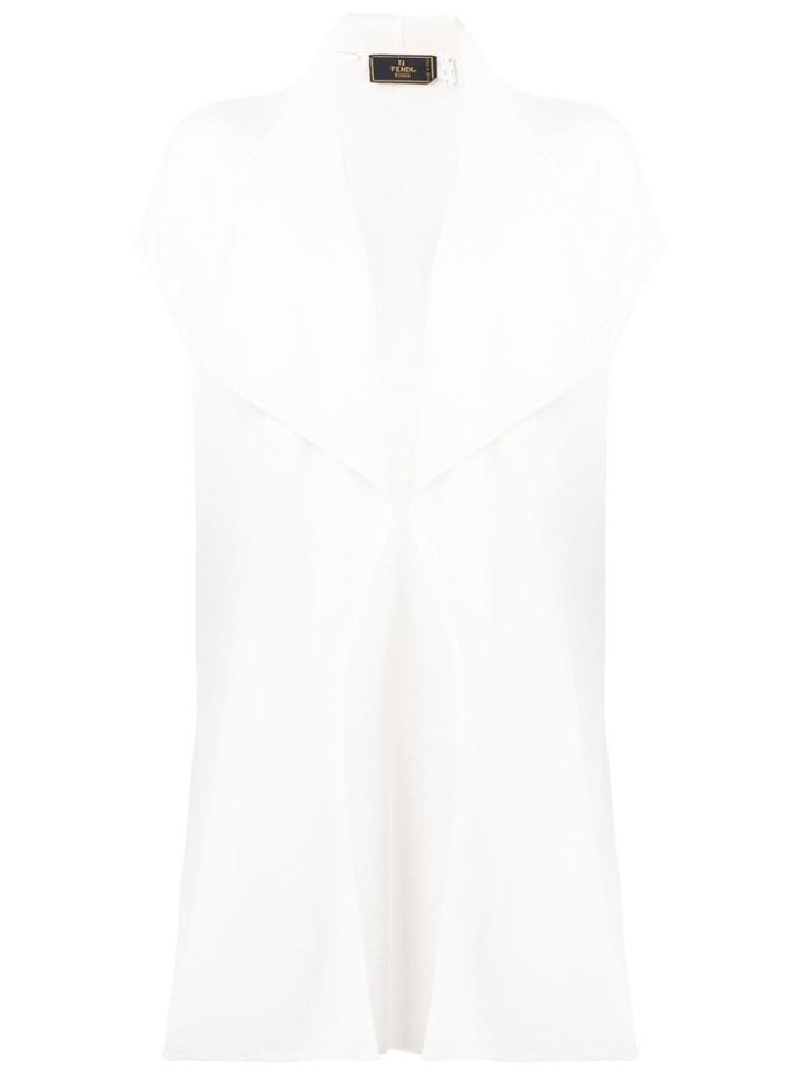 Fendi Pre-owned 1990's Open Front Jacket - White