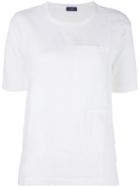 Joseph Front Pocket T-shirt, Women's, Size: Xs, White, Linen/flax