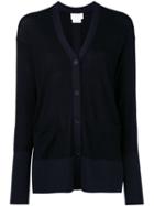 Dkny - Open Back Cardigan - Women - Nylon/spandex/elastane/merino - S, Black, Nylon/spandex/elastane/merino