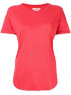 Etoiles Turned Up Sleeves T-shirt - Red