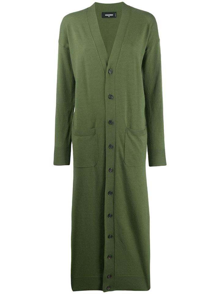 Dsquared2 Long Cardigan - Green