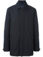Z Zegna Single Breasted Coat, Men's, Size: Medium, Blue, Polyester/polyamide