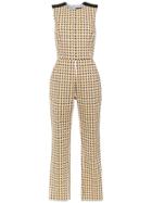 Andrea Marques Printed Jumpsuit - White