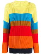 Chinti & Parker Oversized Ribbed Sweater - Red