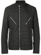 Balmain Quilted Zip Detail Jacket - Black