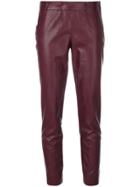 Kiltie Cropped Trousers - Red