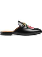 Gucci Princetown Leather Mules - Black