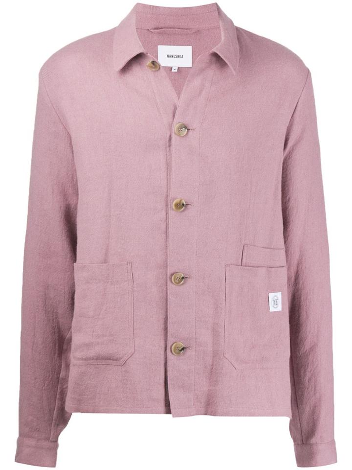 Nanushka Studio Shirt Jacket - Pink