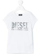 Diesel Kids - Printed T-shirt - Kids - Cotton - 6 Yrs, Girl's, White