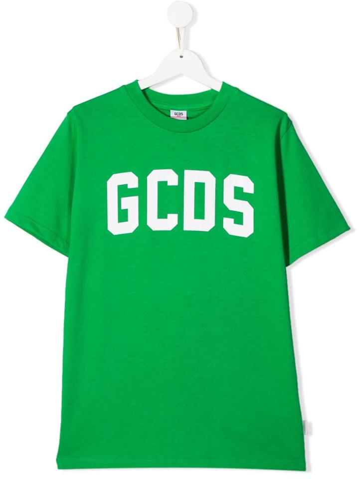 Gcds Kids Logo T-shirt - Green