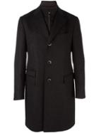 Corneliani Classic Coat, Men's, Size: 54, Grey, Virgin Wool
