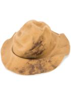 Horisaki Design & Handel Wrinkled Burned Effect Hat - Nude & Neutrals
