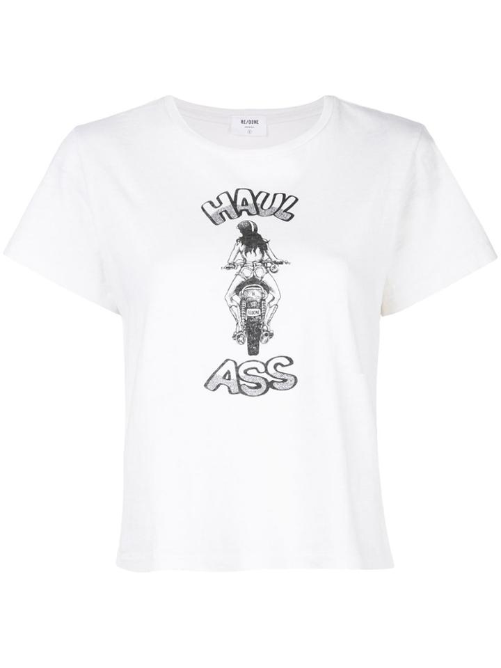 Re/done Graphic-print T-shirt - White