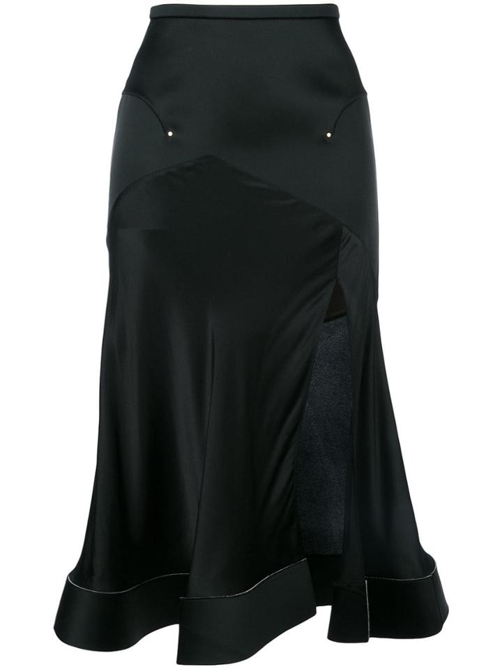 Esteban Cortazar Flared Midi Skirt - Black