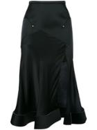 Esteban Cortazar Flared Midi Skirt - Black