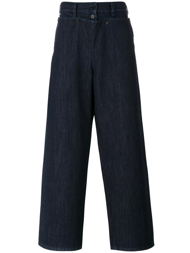 Société Anonyme - Denim 'montauk' Trousers - Unisex - Cotton - L, Blue, Cotton