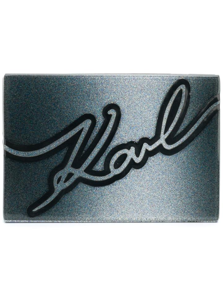 Karl Lagerfeld Karl Love Minaudiere Clutch - Black