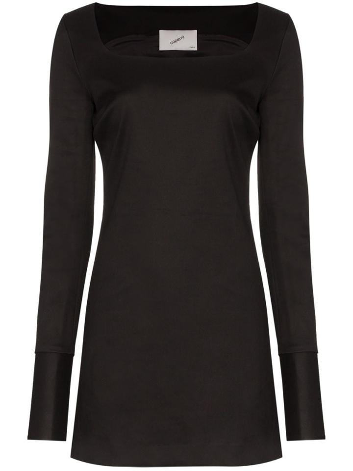 Coperni Square Neck Mini Dress - Black