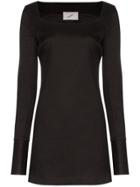 Coperni Square Neck Mini Dress - Black