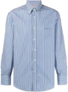 Brunello Cucinelli Striped Button-down Shirt - Blue